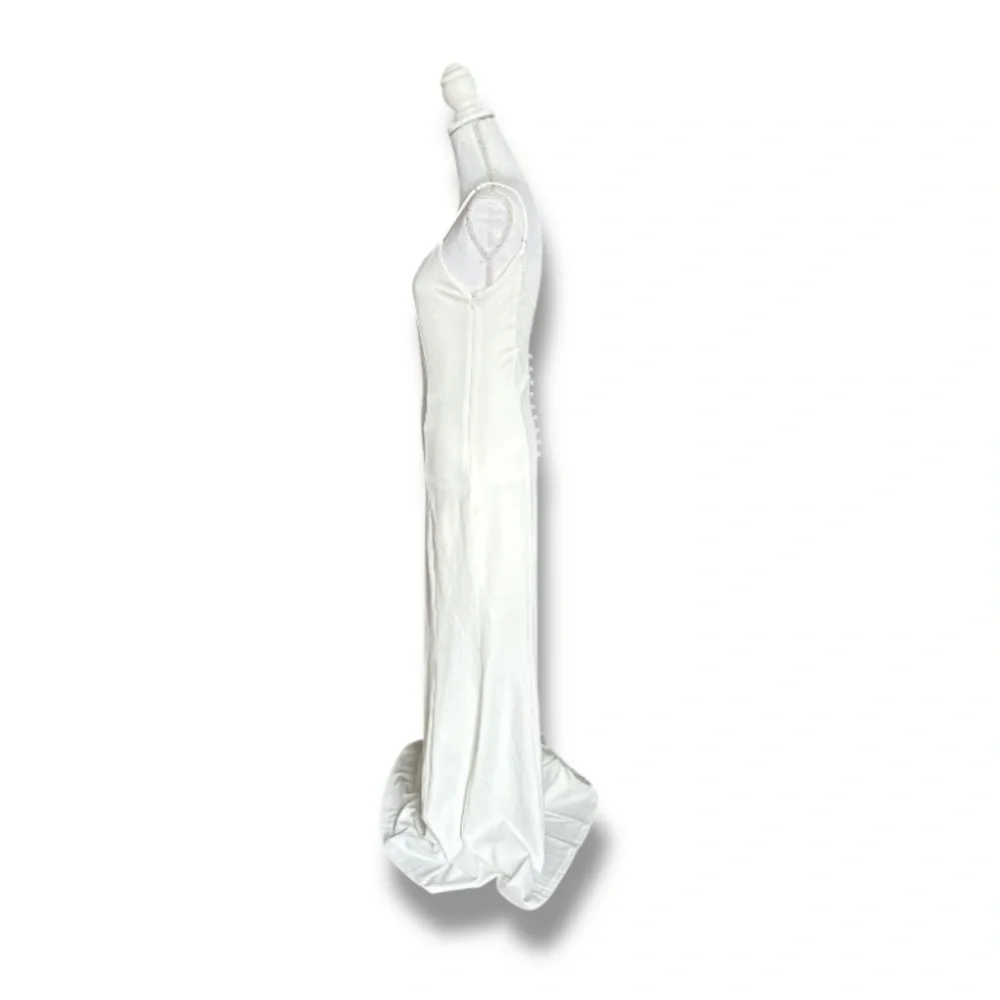 Elegant White Spaghetti Strap Dress Size Small NWOT - Picture 4 of 7